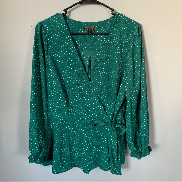 Forest Green Blouse - Picture 4 of 4